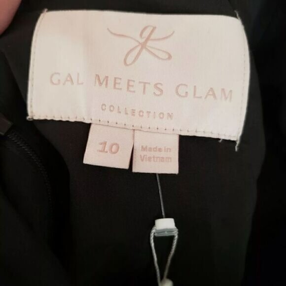 Gal Meets Glam Celeste Dress Black 10 NWOT - Picture 2 of 5